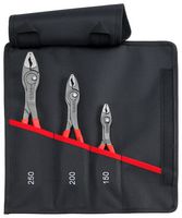 KNIPEX 00 19 61 V01 Pliers Set, Slip Joint, Front and Side Gripping Pliers, 3 Piece