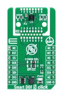 MIKROELEKTRONIKA MIKROE-6398 附加板,Smart DOF 5 Click,ASM330LHHXG1,6 轴惯性测量单元,I2C,3.3Vin