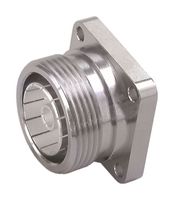 HUBER+SUHNER 23_716-50-0-3/003_-E 射频/同轴连接器, 7/16同轴, 直型法兰安装插座, 压接, 50 ohm, 黄铜