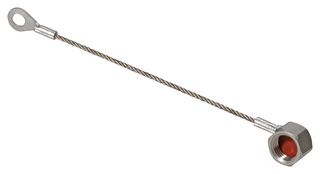 HUBER+SUHNER 62_SMA-0-0-8/--3_-E Dust Cap / Cover, Protective Cap with Rope & Ring, Huber+Suhner SMA Jacks, Brass Body