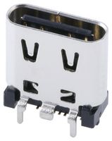 MOLEX 219320-0001 USB Connector, USB Type C, USB 2.0, Receptacle, 16 Ways, Surface Mount, Straight