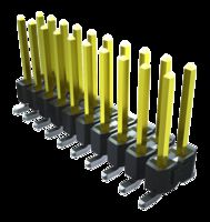 SAMTEC TSM-104-01-T-DV-P-TR 引脚针座, 板至板, 2.54 mm, 2 排, 8 触点, 表面安装 , TSM Series