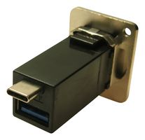 CLIFF ELECTRONIC COMPONENTS CP30235M3 USB适配器, 金属,M3, USB C 型插座 + USB A 型插座, USB 3.0