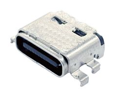 MULTICOMP PRO MP015344 USB Connector, USB Type C, Receptacle, 24 Ways, Surface Mount, Right Angle