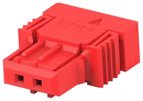 ERNI - TE CONNECTIVITY 364201-E 连接器外壳, 红色, MaxiBridge Series, 插座, 2 路, 2.54 mm, ERNI MaxiBridge系列母压接触芯