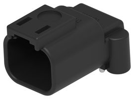 DEUTSCH - TE CONNECTIVITY DTF13-2P 车用连接器, DTF13 Series, 直角针座, 2 触点, 焊脚, 尼龙(聚酰胺)主体, 铜合金