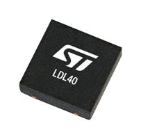 STMICROELECTRONICS LDL40PUR LDO Voltage Regulator, Adjustable, 3.3 to 40V in, 700mV Drop, 1.2 to 12V / 0.2A Out, WFDFN-EP-6