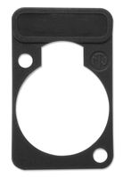 NEUTRIK DSS-BLACK Connector Accessory, Black, Lettering Plate, D Shape Connectors, etherCON
