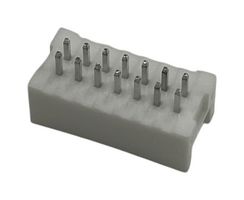 MULTICOMP PRO MP015426 引脚针座, 线至板, 2.5 mm, 2 排, 14 触点, 通孔直型, MP 2.5MM Blindmate Series