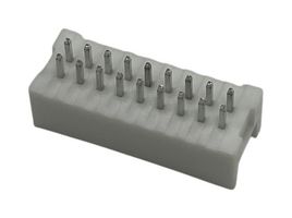 MULTICOMP PRO MP015428 引脚针座, 线至板, 2.5 mm, 2 排, 18 触点, 通孔直型, MP 2.5MM Blindmate Series