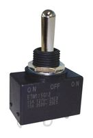 NIDEC COMPONENTS ETW115G12 拨动开关, 密封, (开)-关-(开), SPDT, 不发光, ETW Series, 面板安装, 15 A