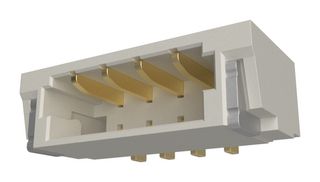 AMPHENOL COMMUNICATIONS SOLUTIONS 10154206-04021LF 引脚针座, 线至板, 0.8 mm, 1 排, 4 触点, 表面安装直角, FitMate 10154206 Series