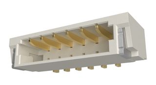 AMPHENOL COMMUNICATIONS SOLUTIONS 10154206-06021LF 引脚针座, 线至板, 0.8 mm, 1 排, 6 触点, 表面安装直角, FitMate 10154206 Series