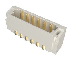 AMPHENOL COMMUNICATIONS SOLUTIONS 10156841-06021LF 引脚针座, 线至板, 0.8 mm, 1 排, 6 触点, 表面安装直型, FitMate 10156841 Series