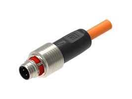 LUMBERG AUTOMATION PP12M-MSSV4A-0182-0500 传感器电缆, 标准推挽，A 编码, M12 插头, 自由线端, 4路, 5 m, 16.4 ft