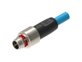LUMBERG AUTOMATION RP12M-MSSV8X-0552-0200 传感器电缆, 轨道推挽，X 编码, M12 插头, 自由线端, 8路, 2 m, 6.6 ft