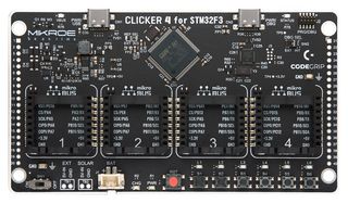MIKROELEKTRONIKA MIKROE-6330 开发板，Clicker 4，STM32F302VCT6，ARM Cortex-M4，32 位，防损坏保护盒