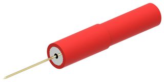 MULTICOMP PRO MP-0.6-NAR 测试配件, 红色,60VDC,1A, 0.6 mm引脚至 4 mm插座适配器, 测试设备, Multicomp Pro Needle Test Adapters