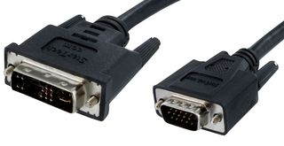 STARTECH DVIVGAMM2M Audio / Video Cable Assembly, 2m DVI to VGA Monitor Cable, DVI-A to VGA Analog Video Cable
