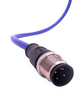 MUELLER ELECTRIC C4A81M010 传感器电缆, A 编码,蓝色, M12 插头, 自由线端, 4路, 10 m, 32.8 ft, Blue-Flex C4A81Uxxx Series