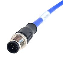 MUELLER ELECTRIC C5A82M010 Sensor Cable, A-Coded, Blue, M12 Plug, Free End, 5 Positions, 10 m, 32.8 ft