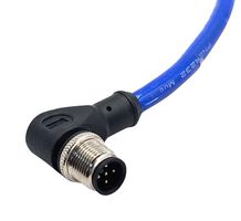 MUELLER ELECTRIC C5B82M005 传感器电缆, A 编码，蓝色, 90° M12插头, 自由线端, 5路, 5 m, 16.4 ft, Blue-Flex C5B82Uxxx Series