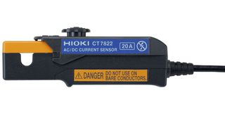 HIOKI CT7822 电流探头，4 m电缆长度，BNC 插头，电流钳，20 A，1 mA，100 kHz，LR8450 数据记录仪