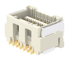MOLEX 213227-1410 PCB插座, 自然色, 线至板, 1.5 mm, 2 排, 14 触点, 母插座, 表面安装