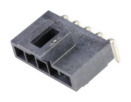 MOLEX 105313-1205 Pin Header, Wire-to-Board, 2.5 mm, 1 Rows, 5 Contacts, Through Hole Right Angle