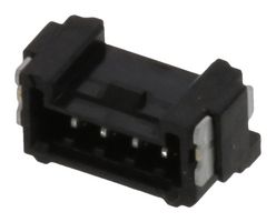 MOLEX 505568-0231 引脚针座, 黑色, 线至板, 1.25 mm, 1 排, 2 触点, 表面安装直型, Micro-Lock Plus 505568 Series