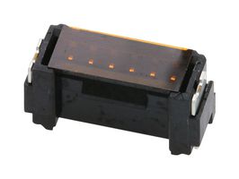 MOLEX 505568-0631 引脚针座, 黑色, 线至板, 1.25 mm, 1 排, 6 触点, 表面安装直型, Micro-Lock Plus 505568 Series