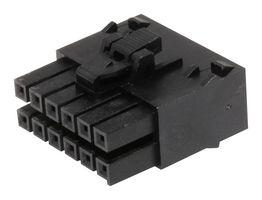 MOLEX 172258-3116 Connector Housing, Black, Ultra-Fit 172258 Series, Receptacle, 16 Ways, 3.5 mm