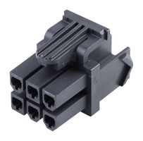 MOLEX 172708-0006 连接器外壳, 黑色, Mini-Fit TPA2 172708 Series, 插座, 6 路, 4.2 mm