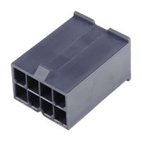 MOLEX 46993-0811 连接器外壳, 黑色, Mini-Fit Jr. 46993 Series, 插头, 8 路, 4.2 mm