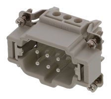 MOLEX 93601-0215 Heavy Duty Connector, 93601 Series, Insert, 6 Contacts, 6B, Plug, Screw Pin