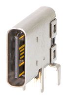 MOLEX 216989-0002 USB Connector, Black, USB Type C, USB 2.0, Receptacle, 14 Ways, Through Hole Mount, Right Angle