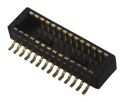 HIROSE / HRS DF40TC-24DP-0.4V(51) Mezzanine连接器, 插头, 0.4 mm, 2 排, 24 触点, 表面安装直型, 铜合金
