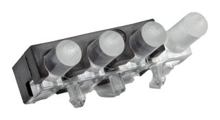 DIALIGHT 515-1048F 光管, 12.25 mm, 4 光管, 圆形, PC板, 透明