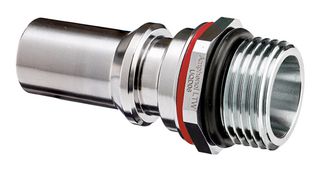 AMPHENOL LTW SQD-06PAFM-PRD001 Liquid Cooling Plug, 3/4"-16UNF, Stainless Steel, Red, Valve, SnapQD Series