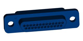 ITT CANNON MDM-25PH003B-A174 微型D电缆组件, Micro-D插头至自由线端, 25 路, 18 ", 457.2 mm, 多色, MDM Series