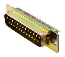 ITT CANNON DBM-25P D-Sub 连接器, 标准, 插头, D*M Series, 25 触点, DB, 焊接杯
