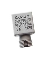 BROADCOM HFBR-1424Z Fiber Optic Transmitter, 820 nm, 160 Mbaud, 2.7 km, 100 mA, 1.84 V, 3.8 V