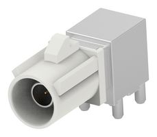 TE CONNECTIVITY 2485540-2 RF / Coaxial Connector, Signal White, FAKRA Coaxial, Right Angle Plug, Through Hole Right Angle