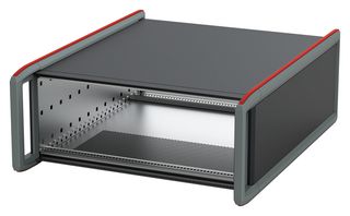 NVENT SCHROFF 24580-330 19英寸机箱, 63HP, IP30, 3机架单元, 铝, 台式, 157 mm, 354.2 mm, 322 mm
