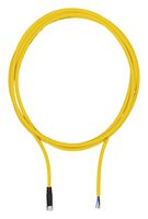 PILZ 533121 Sensor Cable, A Coded, Yellow, M8 Receptacle, Free End, 4 Positions, 5 m, 16.4 ft
