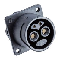 AMPHENOL LTW PWMU-04RMFS-TS7001 Circular Connector, Circular Power Connector, Power Series, Panel Mount Plug, 4 Contacts