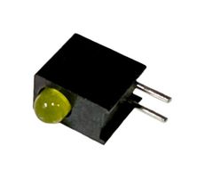 MULTICOMP PRO BL-33Y-1 电路板指示灯, 黄色, 1 LED灯, 通孔安装, T-1 (3mm), 20 mA, 80 mcd