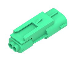 MOLEX 207778-1802 Connector Housing, Green, Squba 3.6 207778 Series, Plug, 2 Ways, 3.6 mm