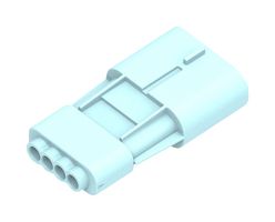 MOLEX 207778-0904 连接器外壳, 薄荷色, Squba 3.6 207778 Series, 插头, 4 路, 3.6 mm