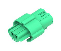 MOLEX 207782-0802 Connector Housing, Green, Squba 207782 Series, Receptacle, 2 Ways, 3.6 mm